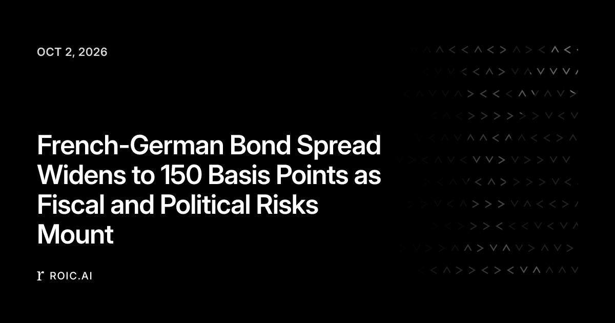 French-German Bond Spread Widens to 150 Basis Points as Fiscal and ...