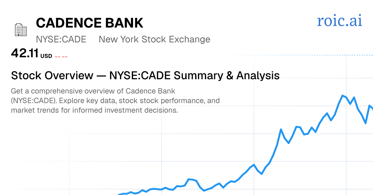 Cadence Bank Stock Report — CADE Analysis — Roic AI