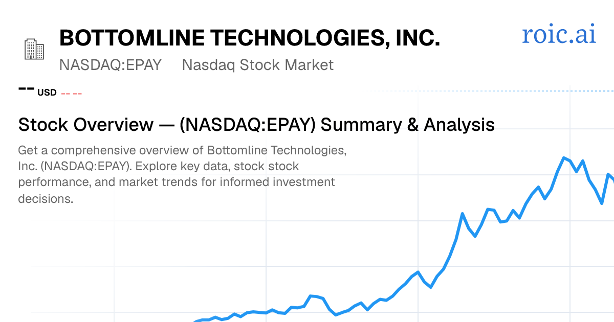 Bottomline Technologies, Inc. Stock — EPAY Overview — Roic AI