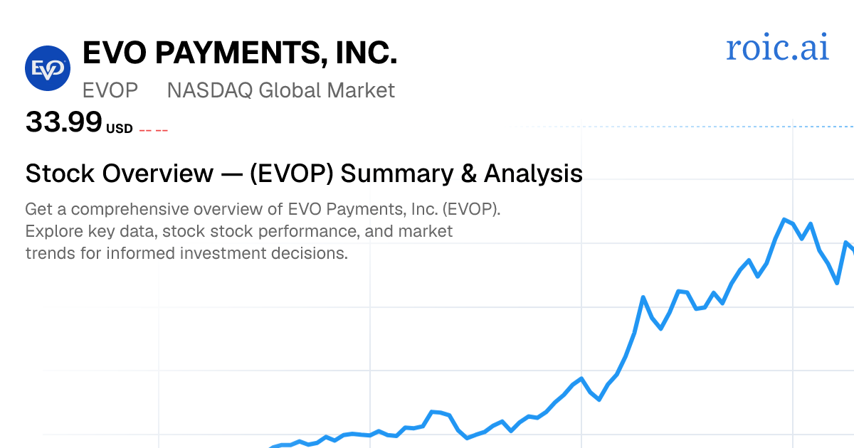 EVO Payments, Inc. Stock Overview — EVOP Summary & Analysis | Roic AI