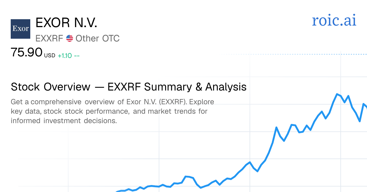 Exor N.V. Stock Report — EXXRF Analysis — Roic AI
