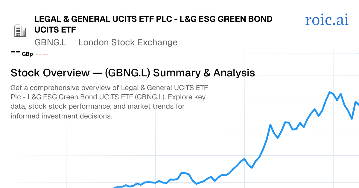 Legal & General UCITS ETF Plc - L&G ESG Green Bond UCITS ETF Stock ...