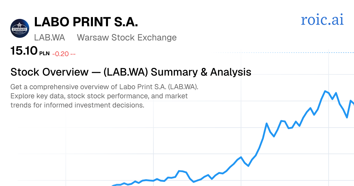 Labo Print S.A. Stock Overview — LAB.WA Summary & Analysis — Roic AI