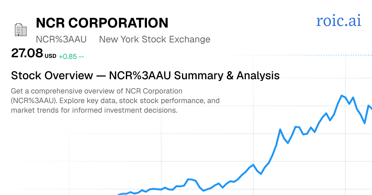 NCR Corporation Stock Report — NCR AU Analysis — Roic AI