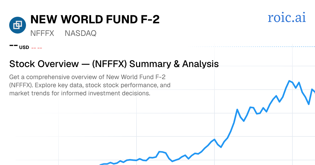 American Funds New World F2 Stock — NFFFX Overview — Roic AI