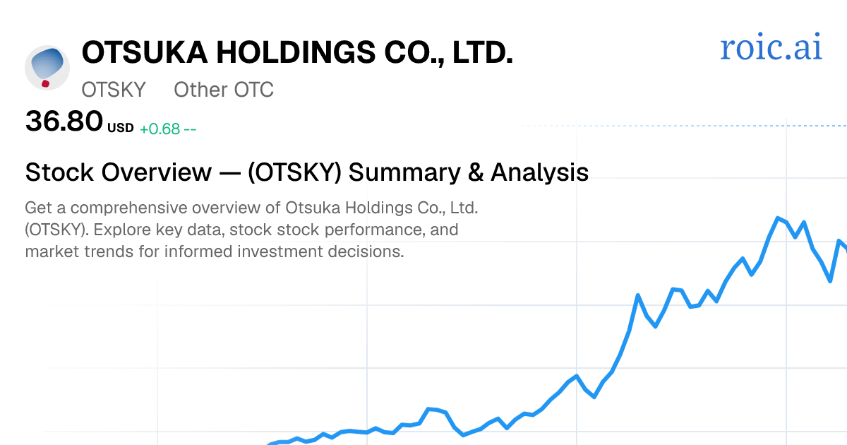 Otsuka Holdings Co., Ltd. Stock — OTSKY Overview | Roic AI
