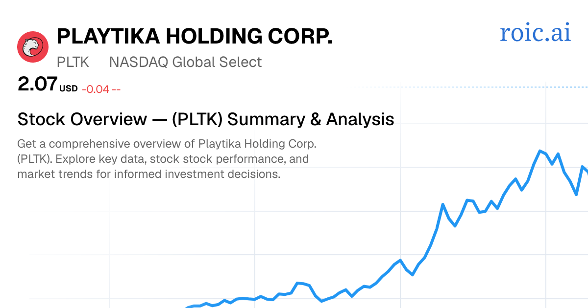Playtika Holding Corp. Stock — PLTK Overview — Roic AI