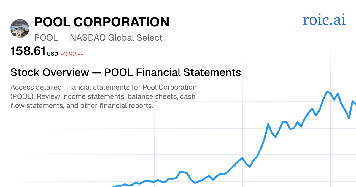 Pool Corporation Financial Statements — POOL Stock | Roic AI