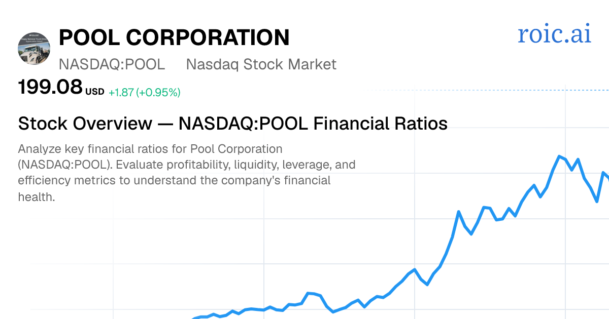 Pool Corporation Financial Ratios — POOL Stock | Roic AI