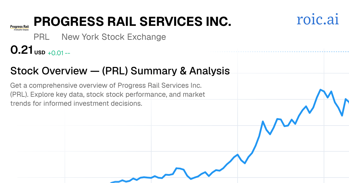 Progress Rail Services Inc. Stock — PRL Overview | Roic AI