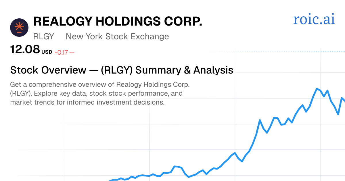 Realogy Holdings Corp. Stock — RLGY Overview — Roic AI