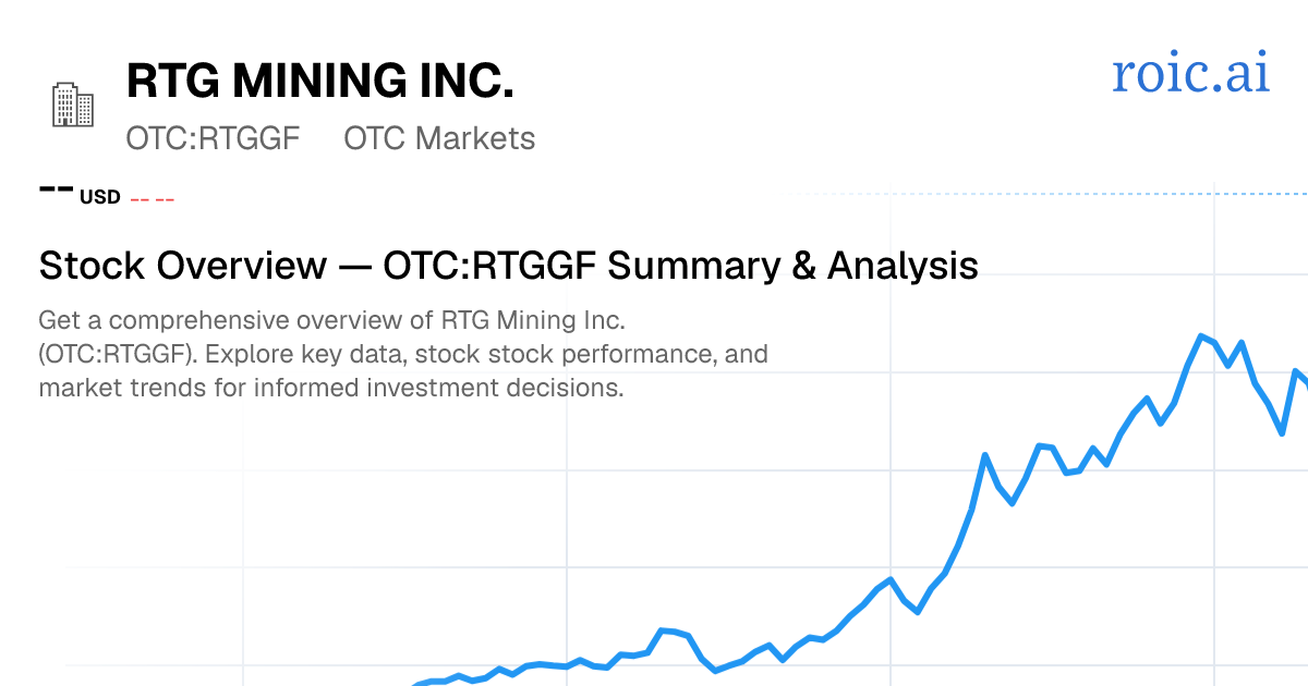 RTG Mining Inc. Stock Report — RTGGF Analysis — Roic AI