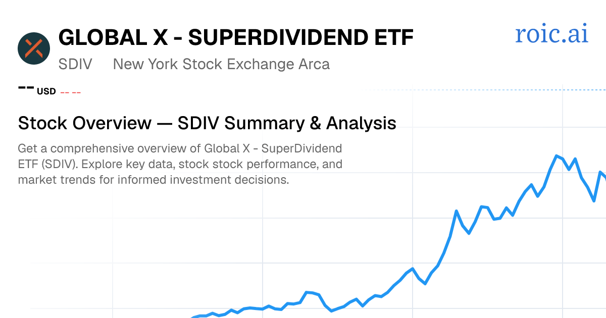 Global X - SuperDividend ETF Stock Report — SDIV Analysis | Roic AI