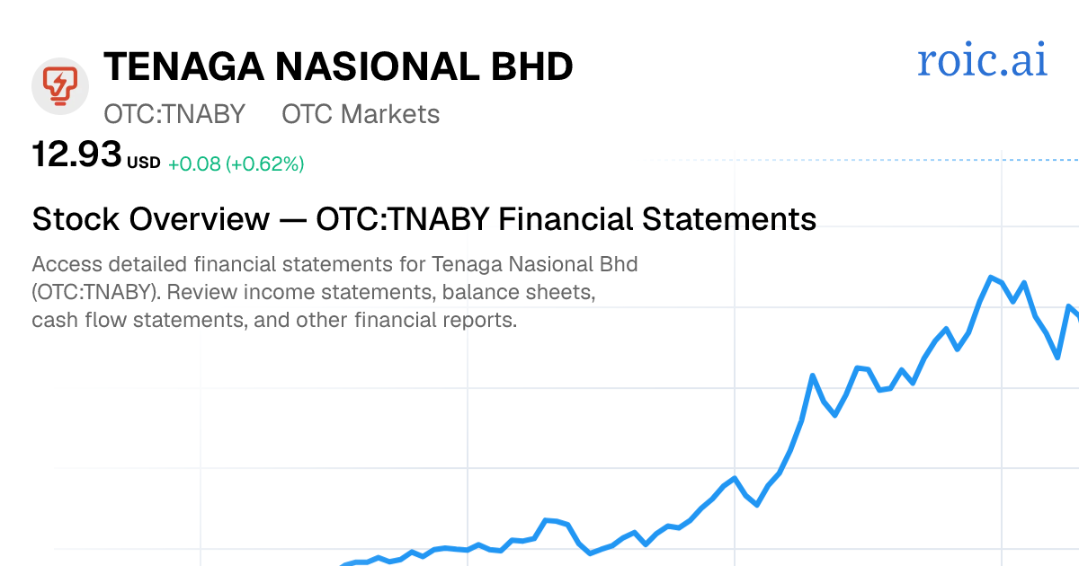 Tenaga Nasional Berhad Financial Statements — TNABY US Stock — Roic AI