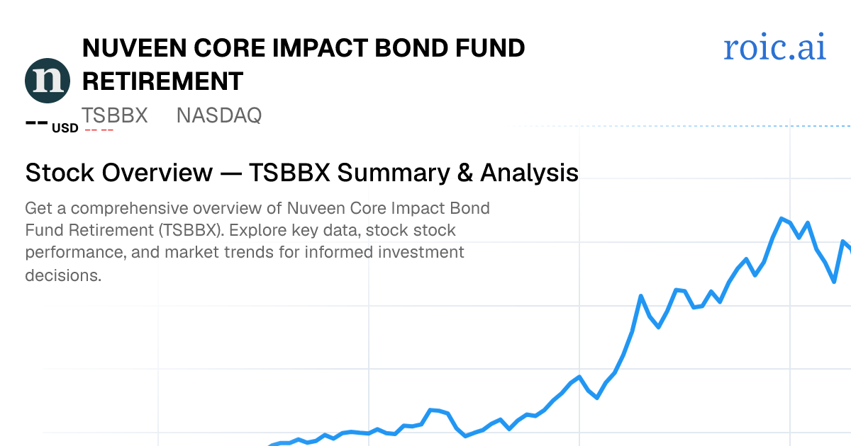 TIAA-CREF Core Impact Bond Fund Stock Report — TSBBX — Roic AI