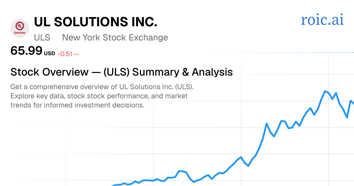 UL Solutions Inc. Stock Overview — ULS Summary & Analysis | Roic AI